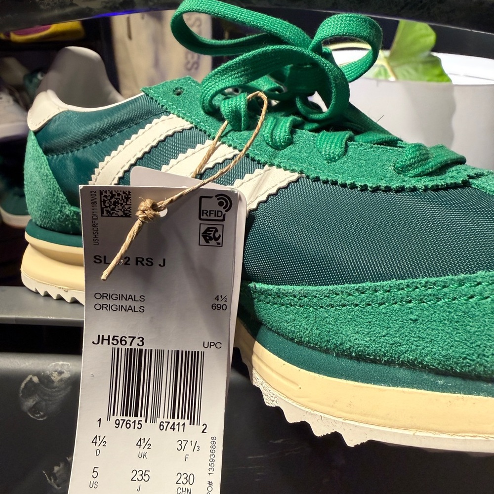 adidas SL 72 RS “Collegiate Green” (GS) JH5673 | Youth 5 / Women 6.5
